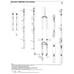 ROCKSHOX Pike 27´´/29´´ Boost Lower Leg Maxle 15 X 110 Disc