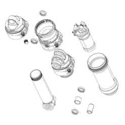 ROCKSHOX Super Deluxe Thrushaft C1 2021 57.5 Mm Rear Shock Damper Body