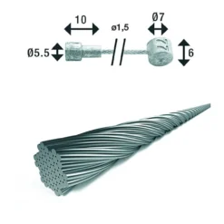 XLC BR-X88 Double Head Brake Cable